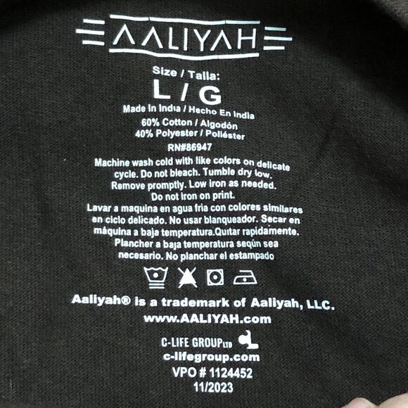 Retro repro of 96 Aaliyah Graphic Tee, 1979 R & B More Than A Woman SZ L - Picture 7 of 8